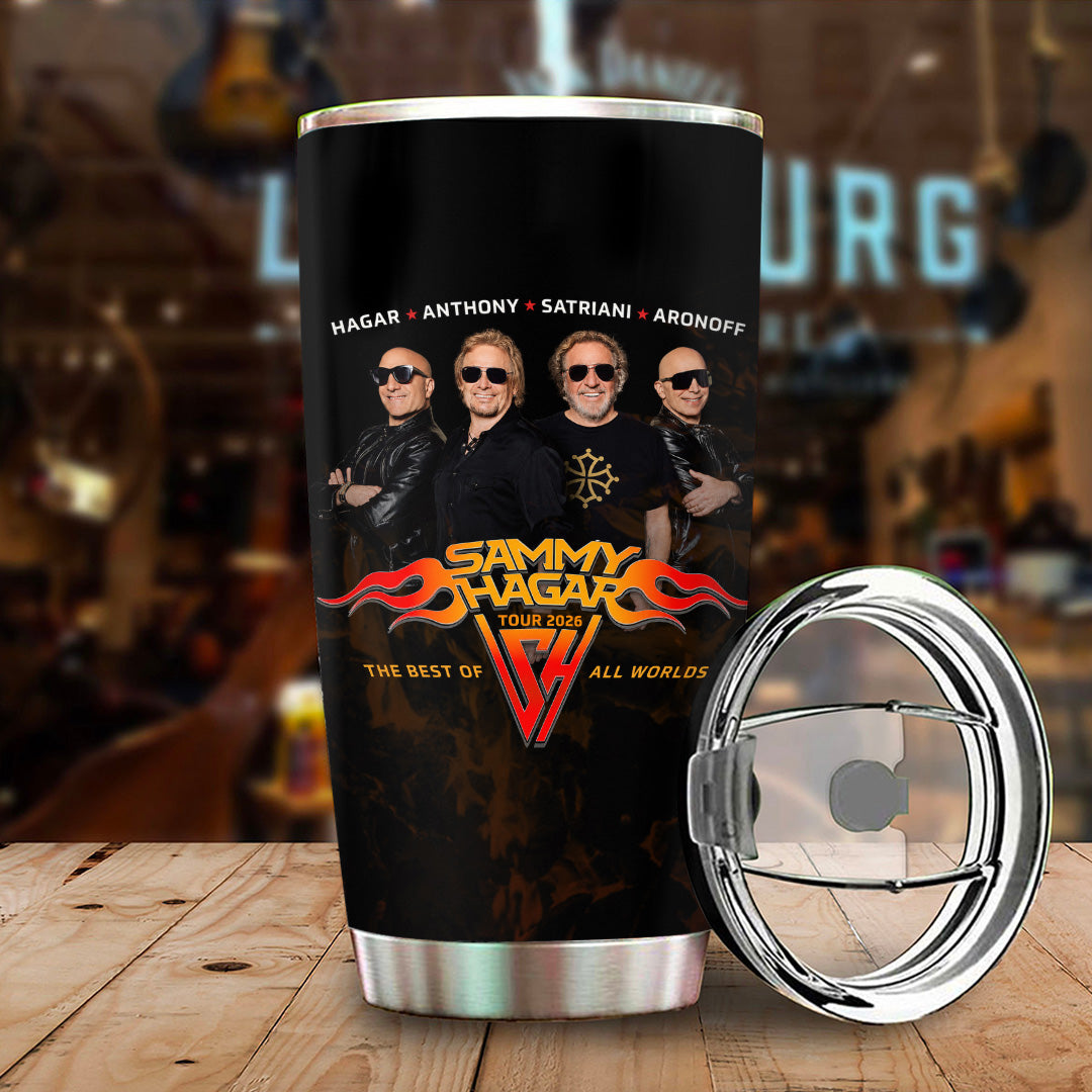 Sammy Hagar: The Best of All Worlds Band 2026 Tour Tumbler Cup – GNE7760