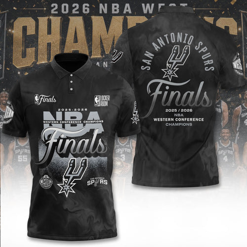 San Antonio Spurs NBA Western Conference Champions 2026 3D Apparel – TANTN23355