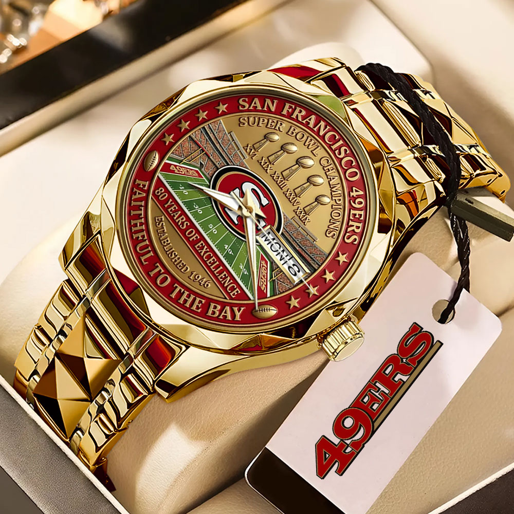 San Francisco 49ers 80 Years Alloy Luxury Quartz Watch – MAITM14361