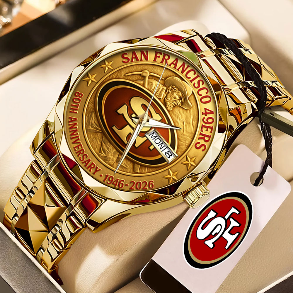 San Francisco 49ers 80th Anniversary 2026 Alloy Luxury Quartz Watch – TMTHU2774