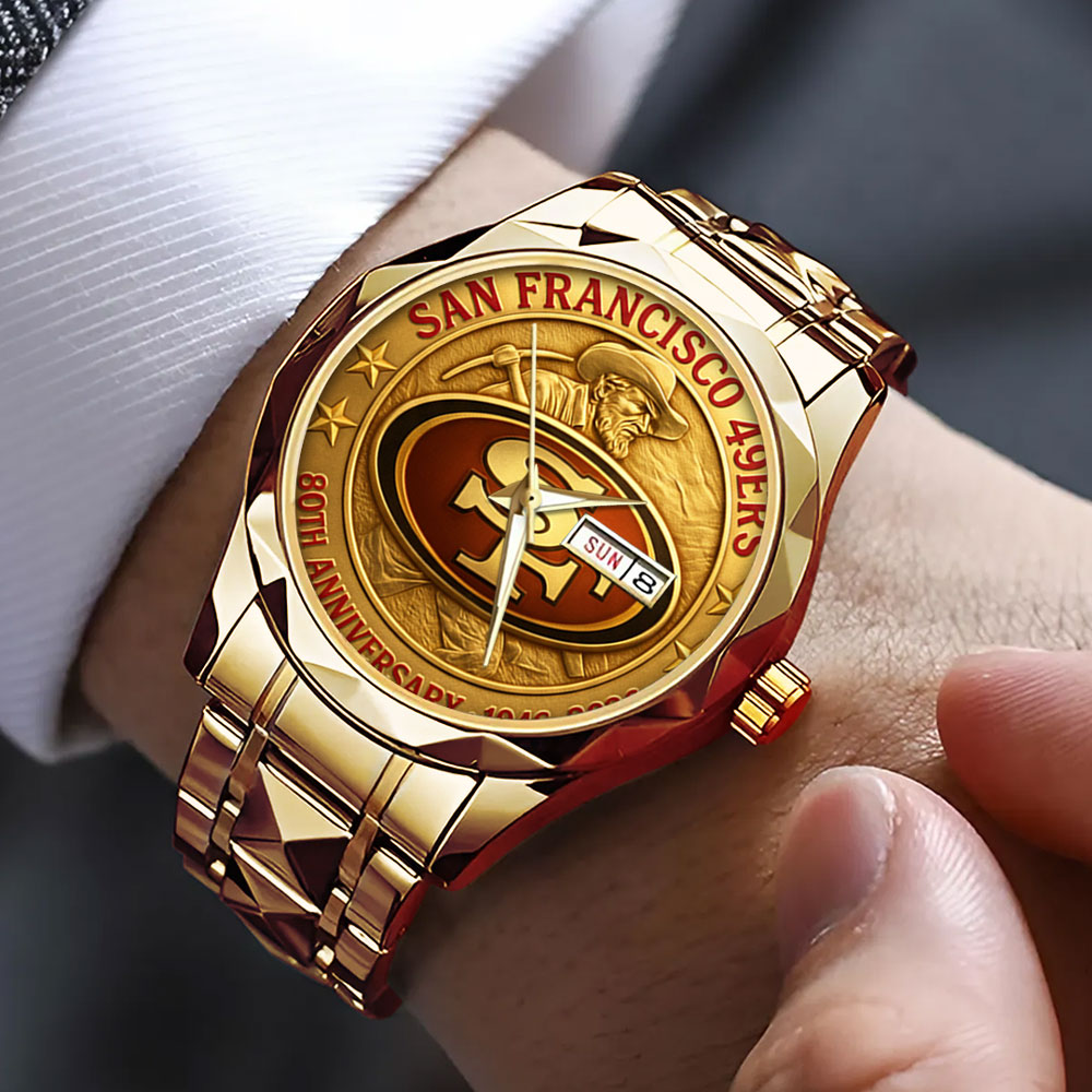 San Francisco 49ers 80th Anniversary 2026 Alloy Luxury Quartz Watch – TMTHU2774