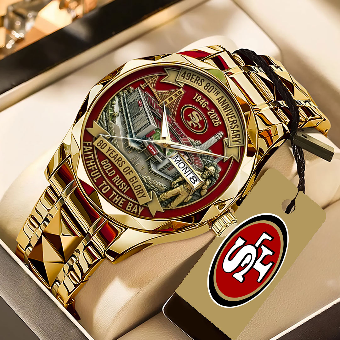 San Francisco 49ers 80th Anniversary Alloy Luxury Quartz Watch – MAITM14475