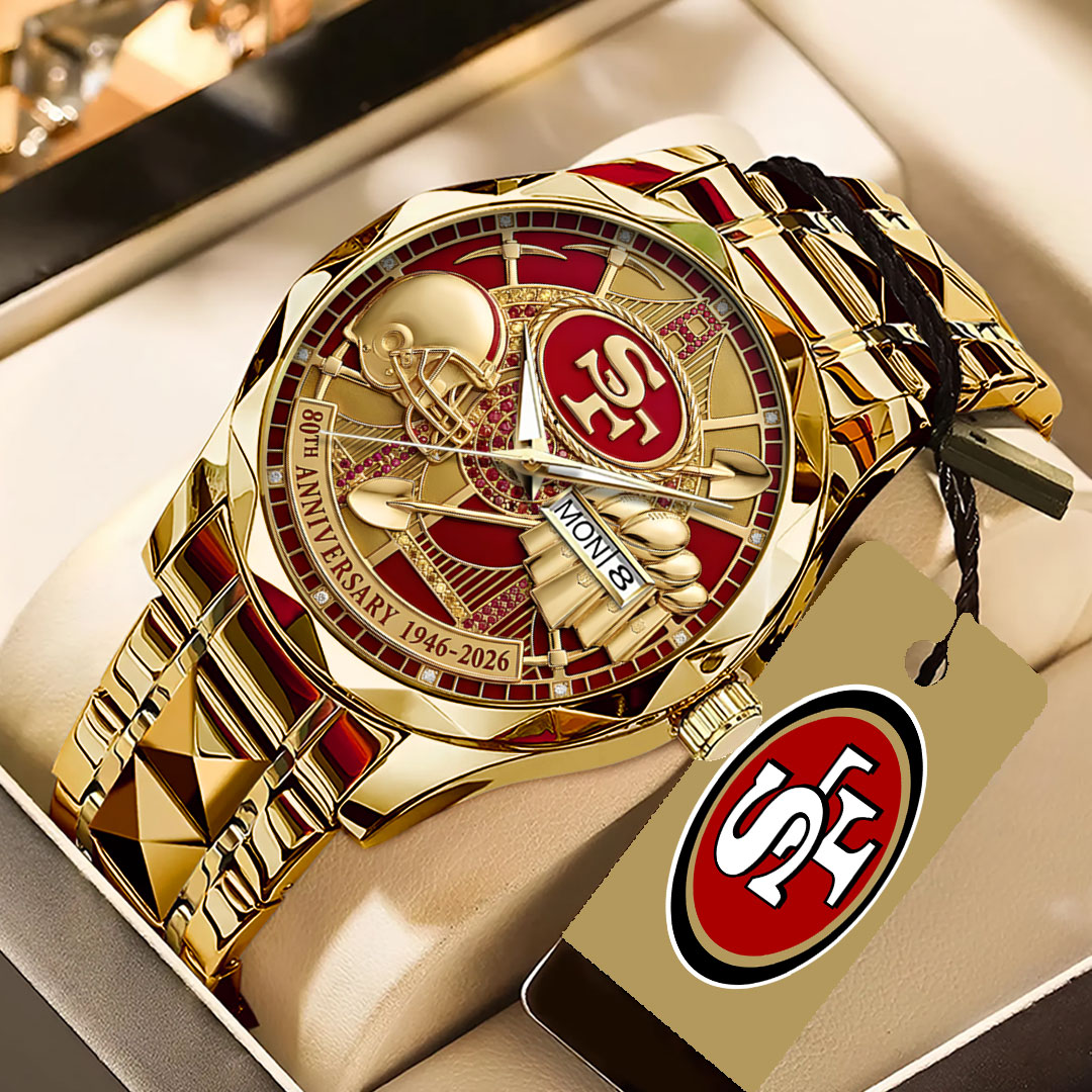 San Francisco 49ers 80th Anniversary Alloy Luxury Quartz Watch – MAITM14480