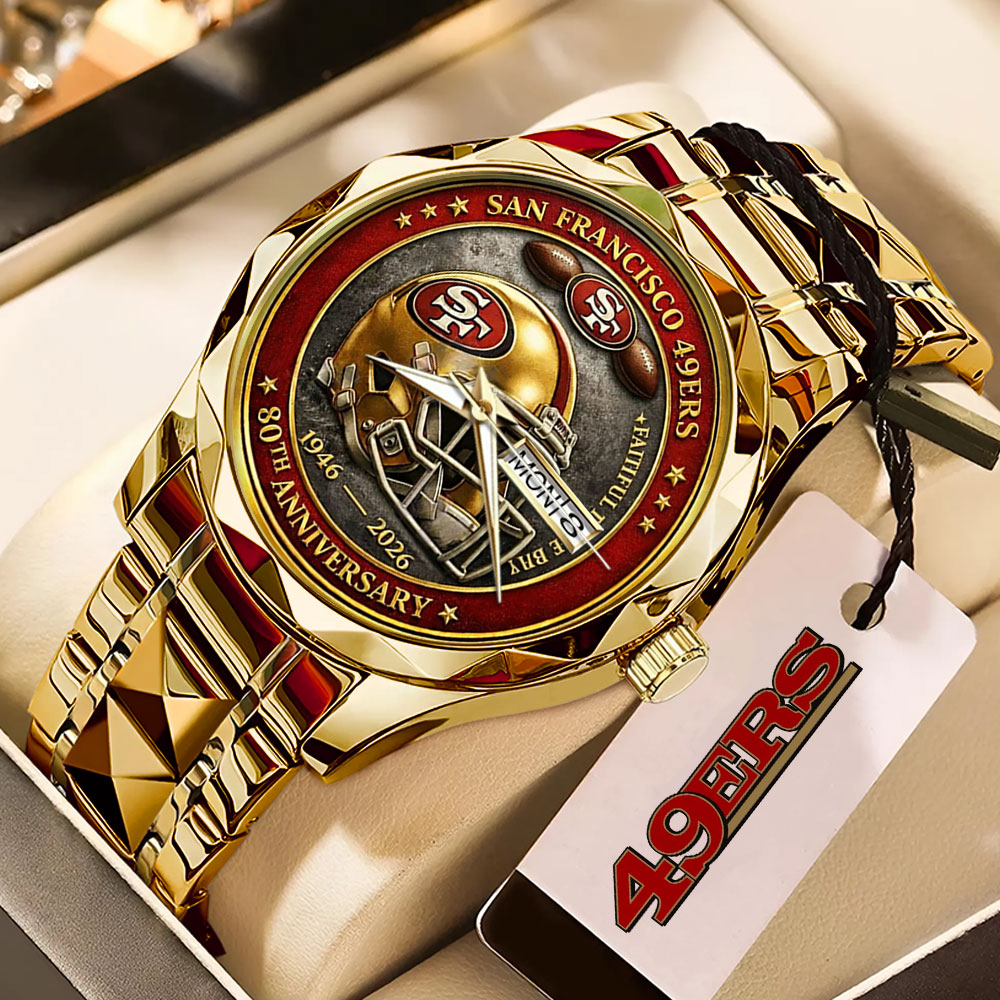 San Francisco 49ers 80th Anniversary Alloy Luxury Quartz Watch – MAITM14496