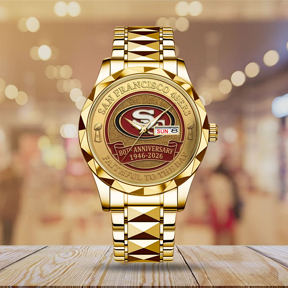 San Francisco 49ers 80th Anniversary Alloy Luxury Quartz Watch – MAITM15120