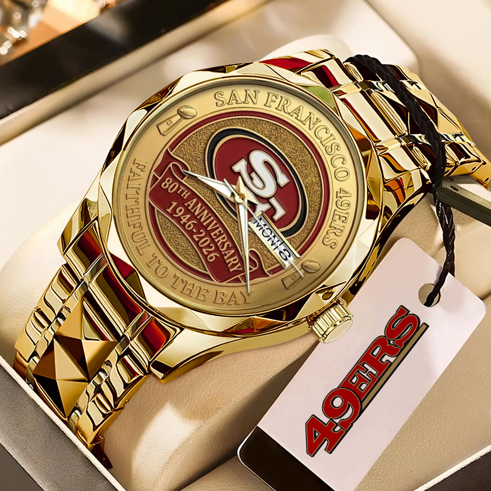 San Francisco 49ers 80th Anniversary Alloy Luxury Quartz Watch – MAITM15120