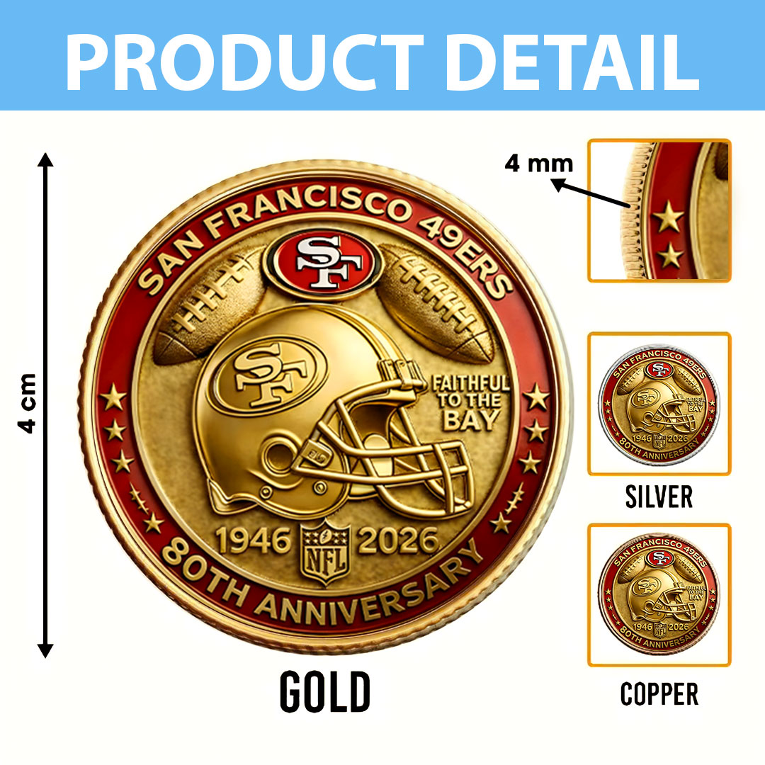 San Francisco 49ers 80th Anniversary Commemorative Coin – HOATT16647