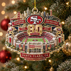 San Francisco 49ers 80th Anniversary Custom Shape 1-side Printed Acrylic Ornament – MAITM15427