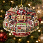 San Francisco 49ers 80th Anniversary Custom Shape 1-side Printed Acrylic Ornament – MAITM15427