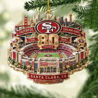 San Francisco 49ers 80th Anniversary Custom Shape 1-side Printed Acrylic Ornament – MAITM15427