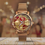 San Francisco 49ers 80th Anniversary Mesh Strap Quartz Watch – MAITM14540