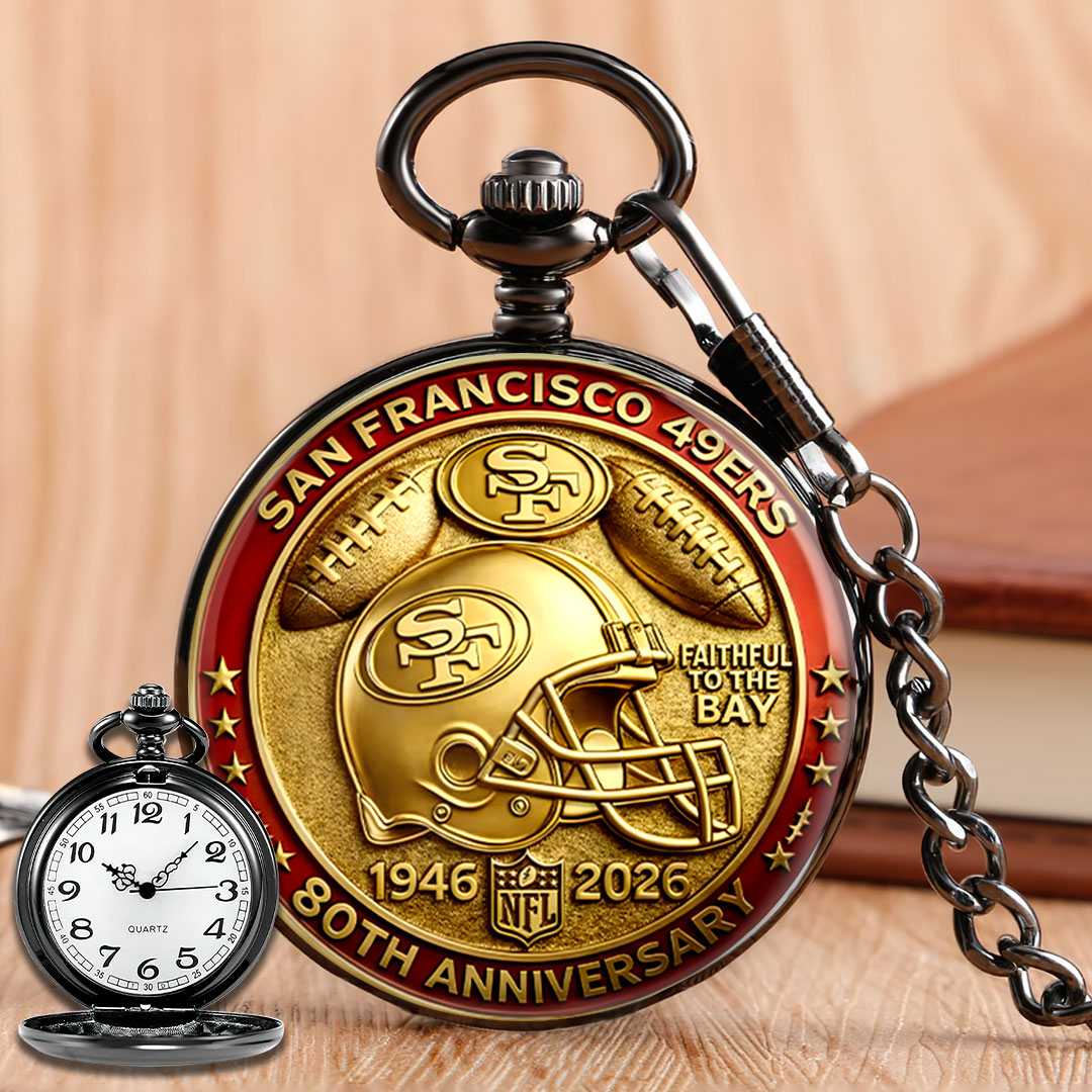 San Francisco 49ers 80th Anniversary Pocket Watch – HOATT16029