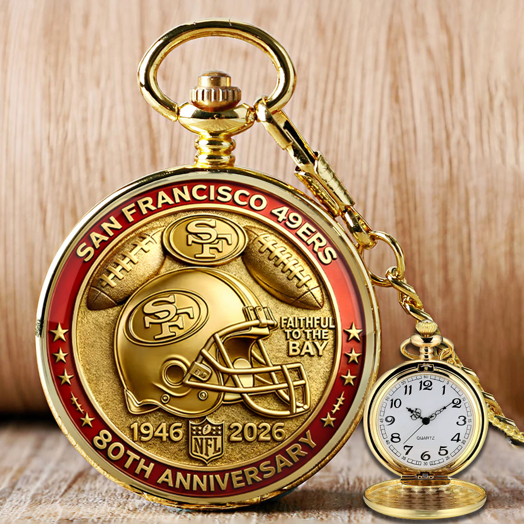 San Francisco 49ers 80th Anniversary Pocket Watch – HOATT16029