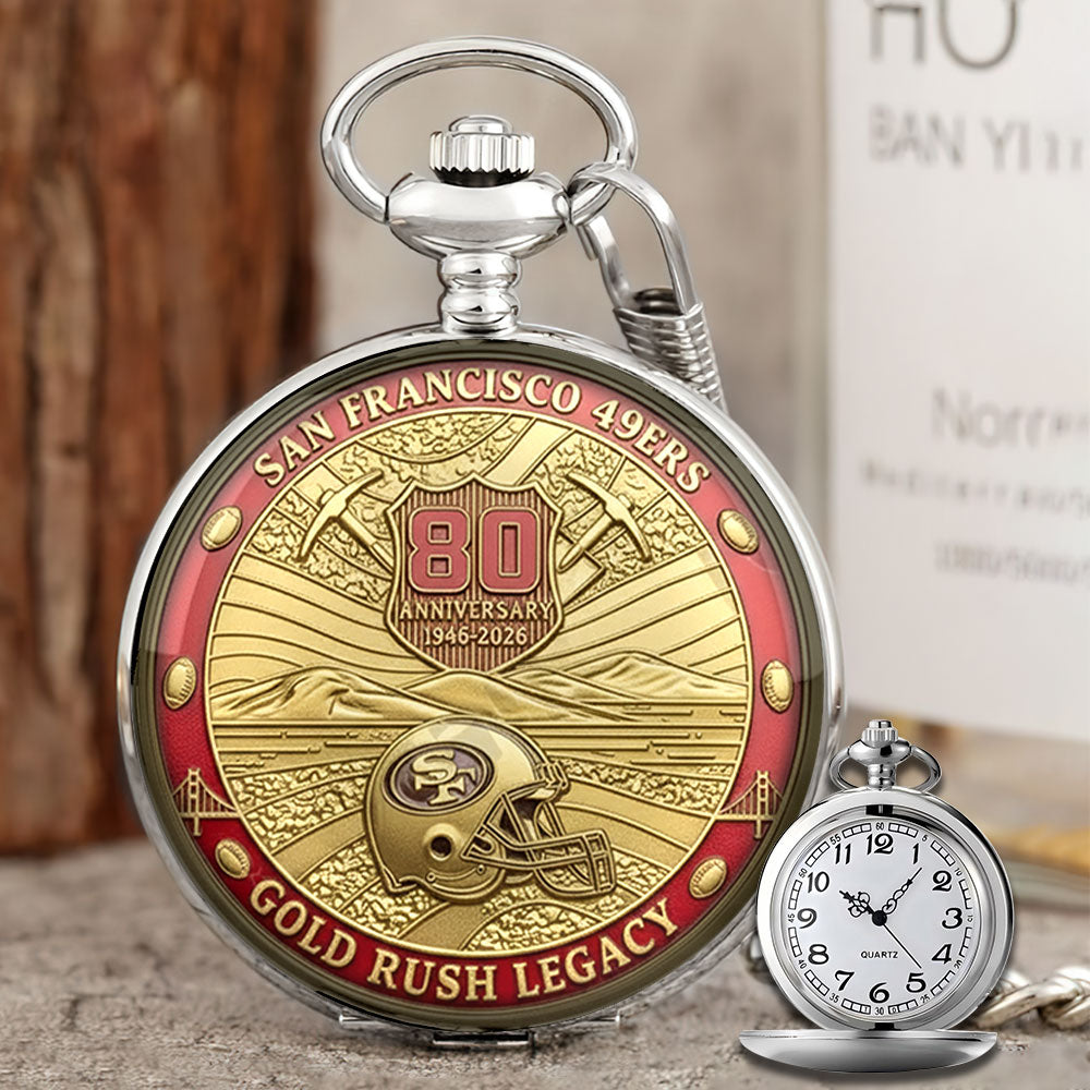 San Francisco 49ers 80th Anniversary Pocket Watch – MAITM14730