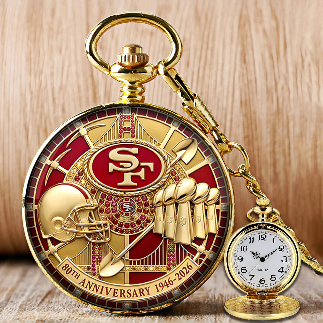 San Francisco 49ers 80th Anniversary Pocket Watch – MAITM14541