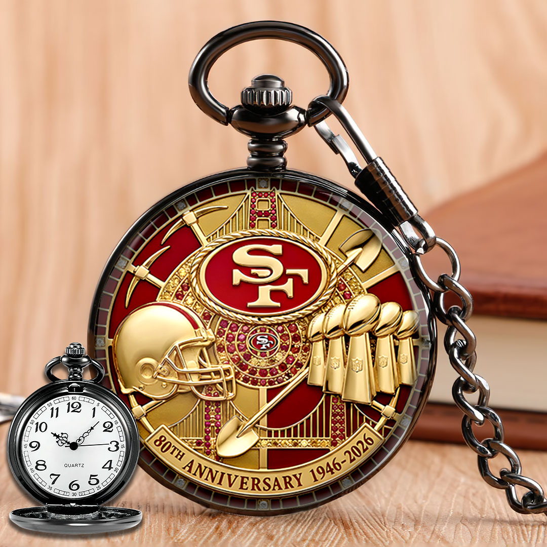 San Francisco 49ers 80th Anniversary Pocket Watch – MAITM14541