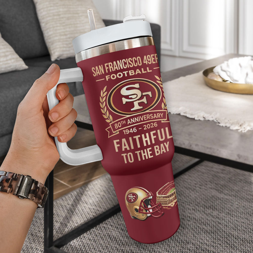 San Francisco 49ers 80th Anniversary 40oz Tumbler – MAITM14693