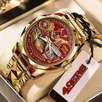 San Francisco 49ers 80th Annviersary Alloy Luxury Quartz Watch – MAITM14362