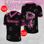 Personalized San Francisco 49ers x Breast Cancer Awareness 3D Football Jersey – MAITM12862