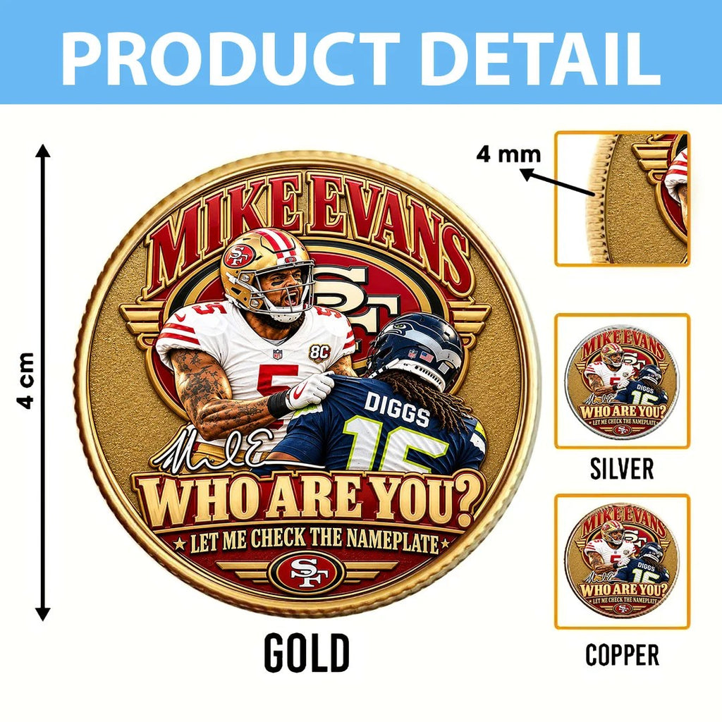 San Francisco 49ers x Mike Evans Commemorative Coin – MAITM15428