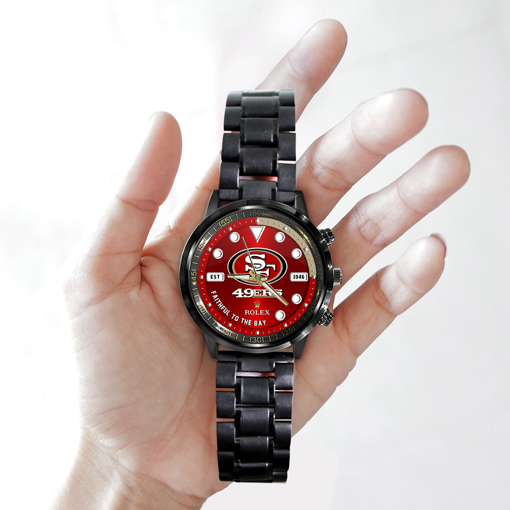 San Francisco 49ers x Rolex Black Stainless Steel Watch – MAITM7433