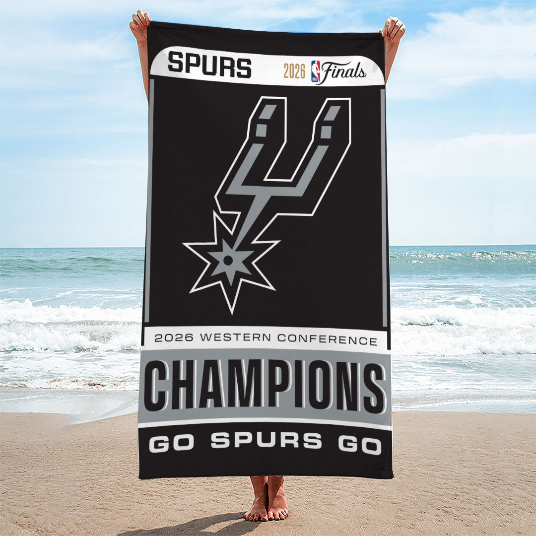 San Antonio Spurs NBA Western Conference Champions 2026 Rectangle Beach Towel – TANTN23352