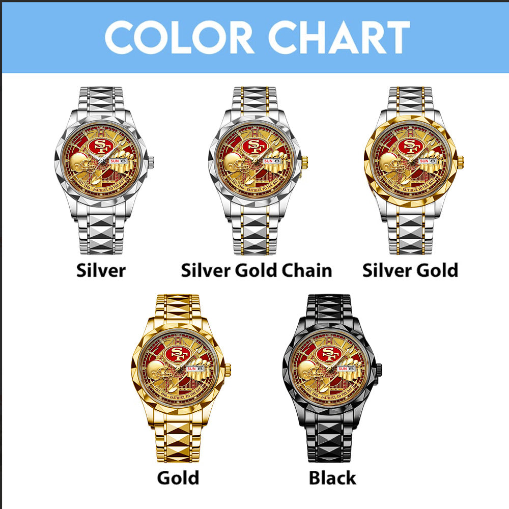 San Francisco 49ers Alloy Luxury Quartz Watch – TANTN20782