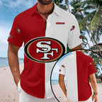 San Francisco 49ers Short Sleeve Button-Down Shirt – MAITM13571