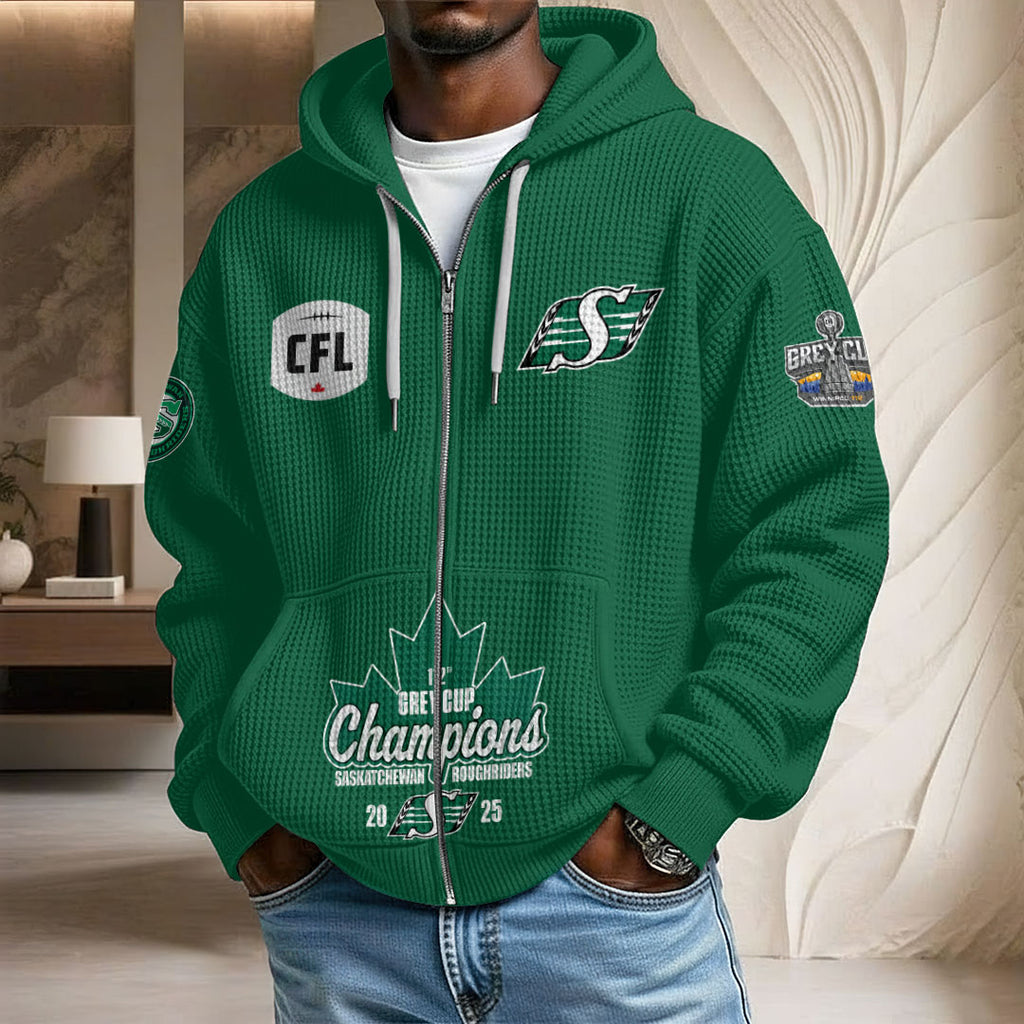 Saskatchewan Roughriders 3D Unisex Waffle Hoodie – GNE4703