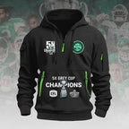 Saskatchewan Roughriders 2025 Grey Cup Champions 2D Quarter Zip Hoodie – HOATT14857