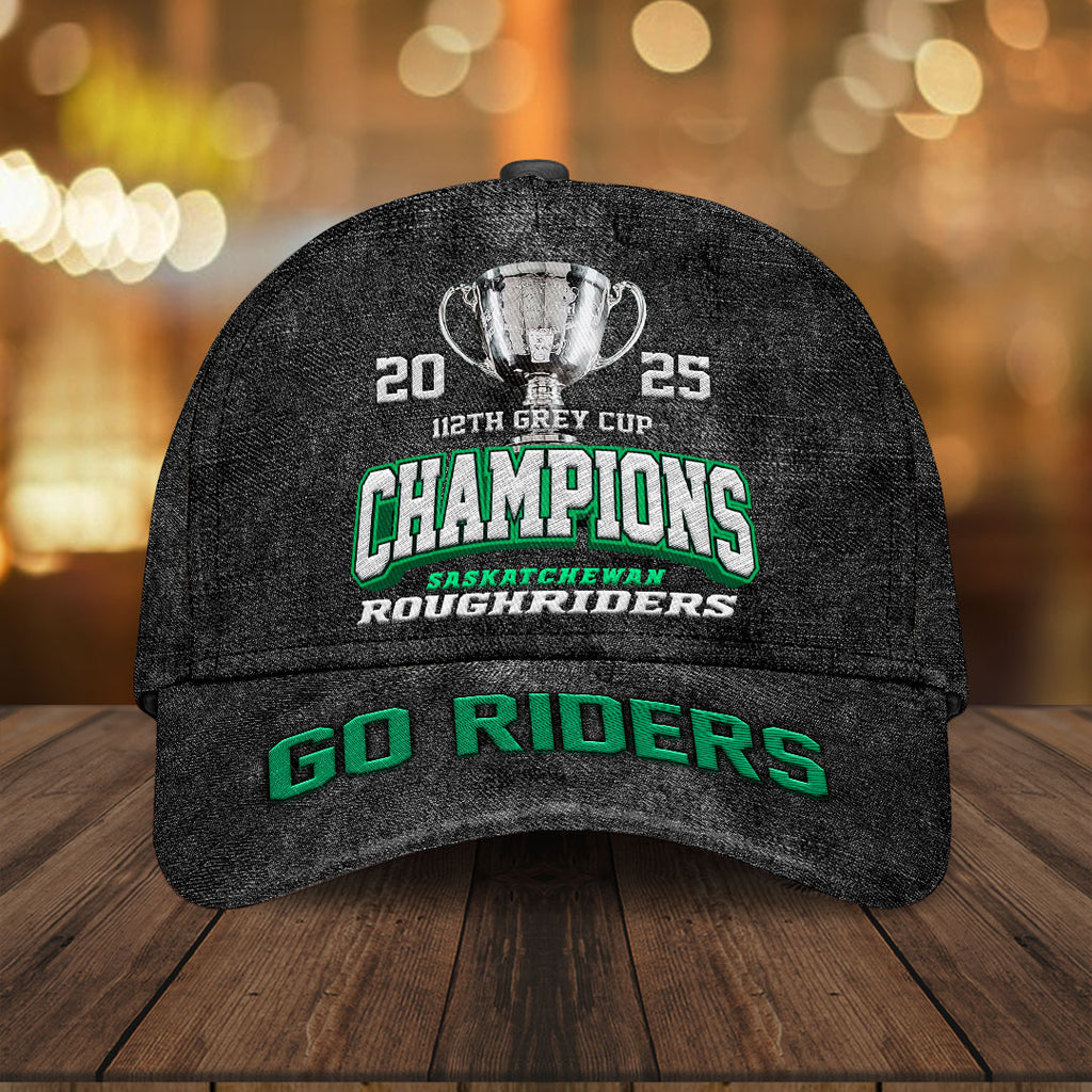 Saskatchewan Roughriders 2025 Grey Cup Champions Classic Cap – HOATT14864
