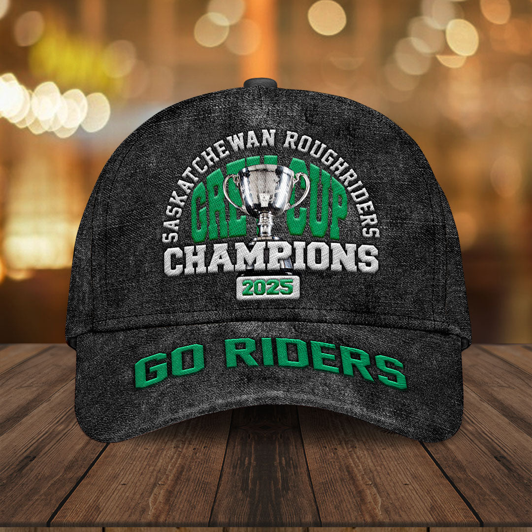 Saskatchewan Roughriders 2025 Grey Cup Champions Classic Cap – HOATT14865