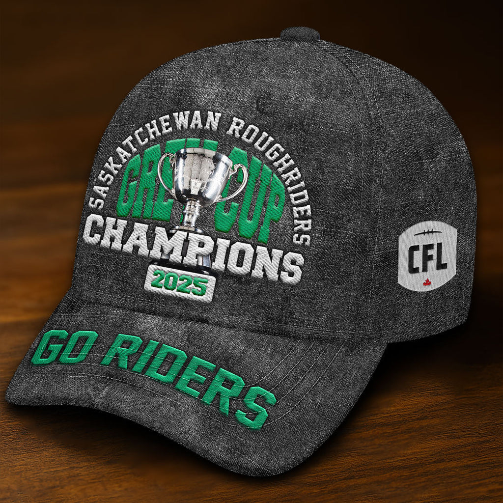 Saskatchewan Roughriders 2025 Grey Cup Champions Classic Cap – HOATT14865