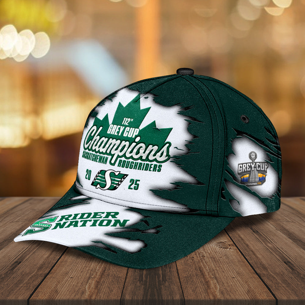 Saskatchewan Roughriders 2025 Grey Cup Champions Classic Cap – MAITM13864