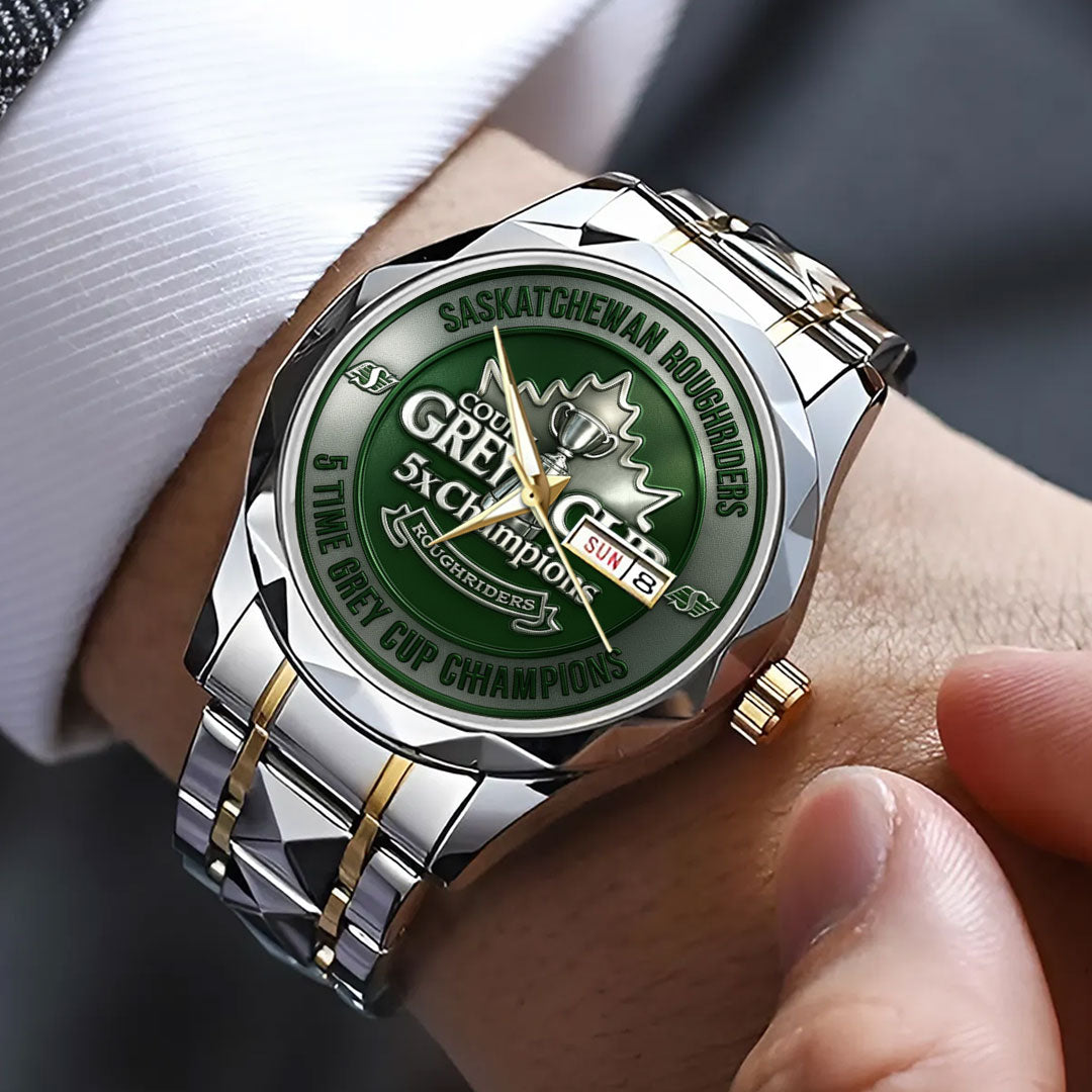 Saskatchewan Roughriders Alloy Luxury Quartz Watch – TMTHU2349