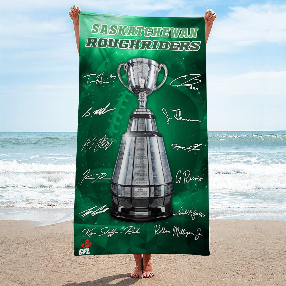 Saskatchewan Roughriders Rectangle Beach Towel – TMTHU2295