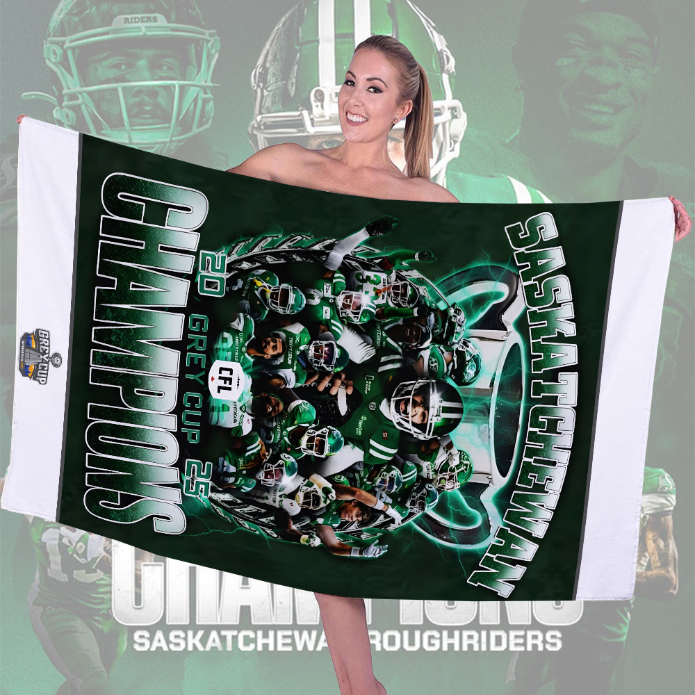 Saskatchewan Roughriders Rectangle Beach Towel – TMTHU2372