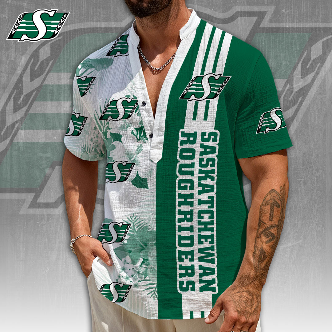 Saskatchewan Roughriders Men's Henley Polo – GNE4698