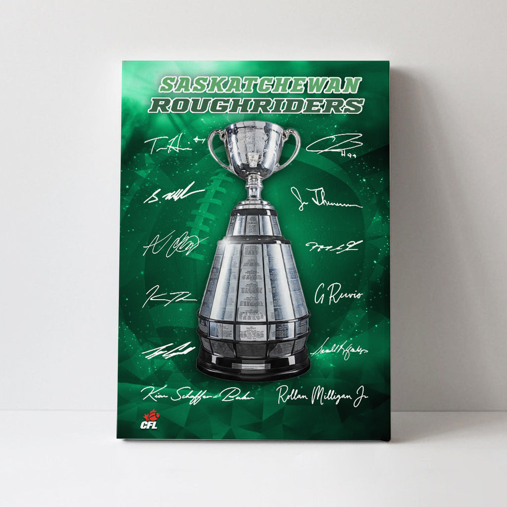 Saskatchewan Roughriders Rectangle Canvas With Inner Frame – TMTHU2351