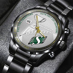 Saskatchewan Roughriders 2025 Grey Cup Champions Black Stainless Steel Watch – TANTN18925