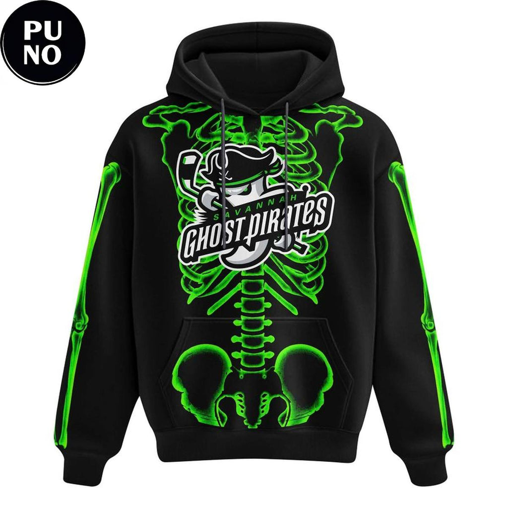 Savannah Ghost Pirates 2026 Halloween Skeleton Hoodie