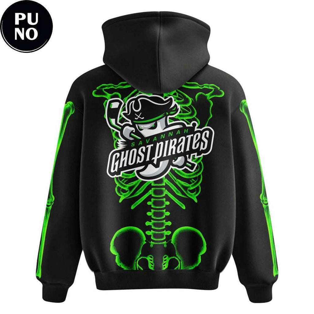 Savannah Ghost Pirates 2026 Halloween Skeleton Hoodie