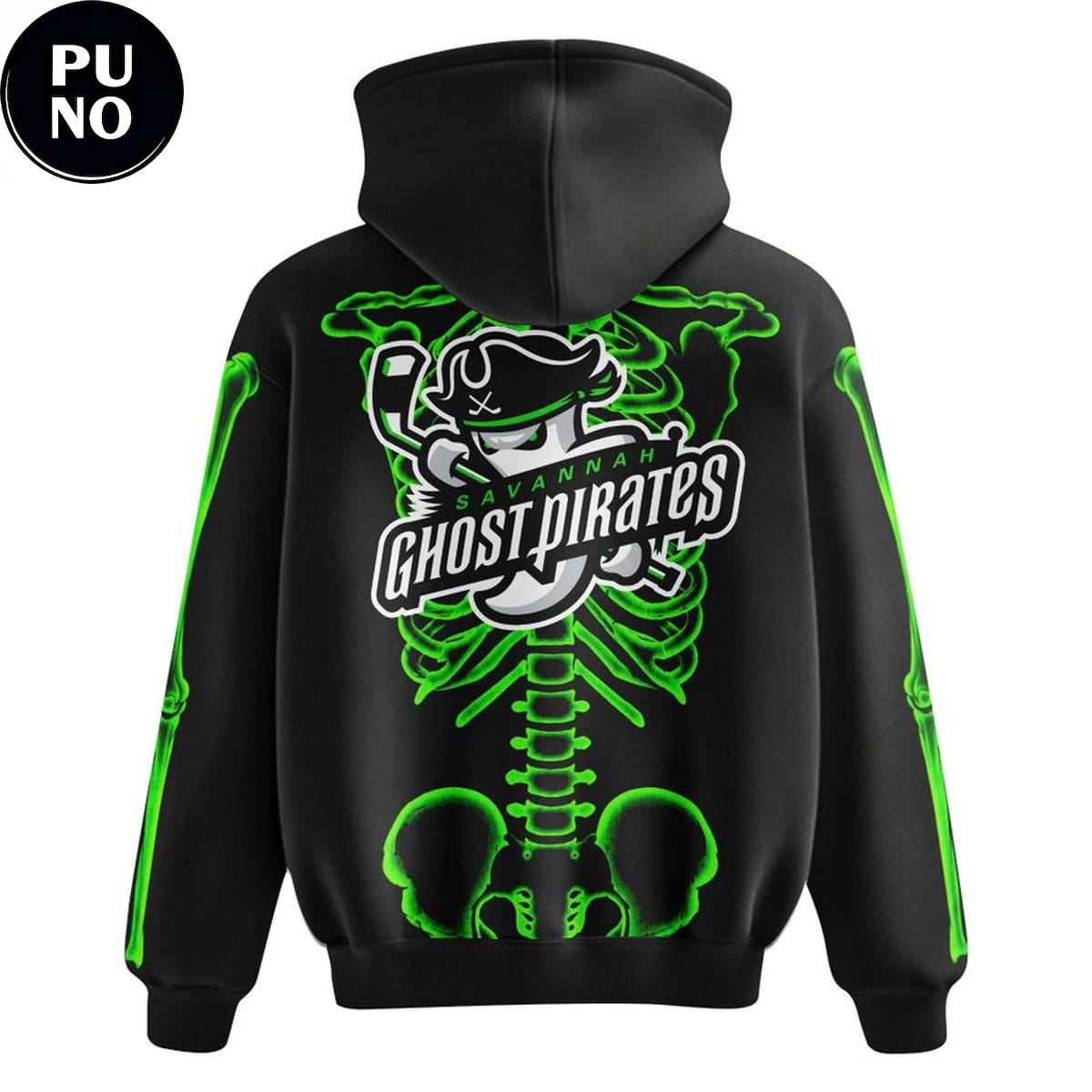 Savannah Ghost Pirates 2026 Halloween Skeleton Hoodie