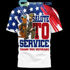 Scooby Doo Salute To Service Thank You Veterans Shirt