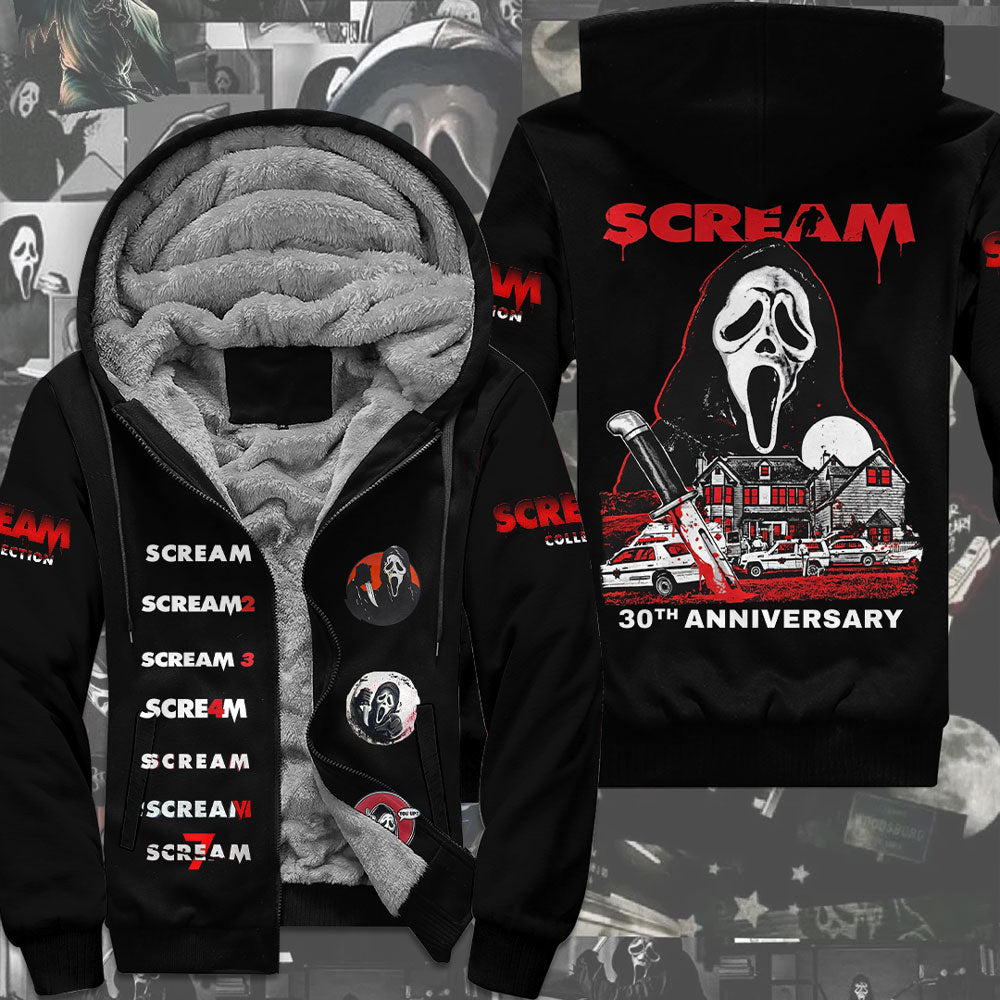 Scream 30th Anniversary 3D Fleece Zip Hoodie – TMTHU4412