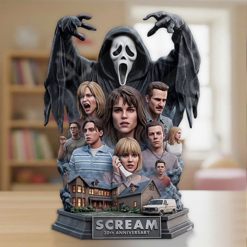 Scream 30th Anniversary Custom Shape Acrylic Plaque – TMTHU4603