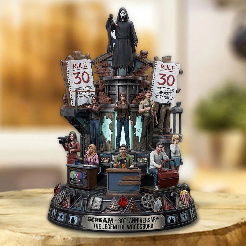 Scream 30th Anniversary Custom Shape Acrylic Plaque – TMTHU5893