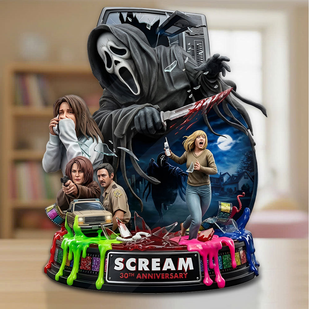 Scream 30th Anniversary Custom Shape Acrylic Plaque – TMTHU5968