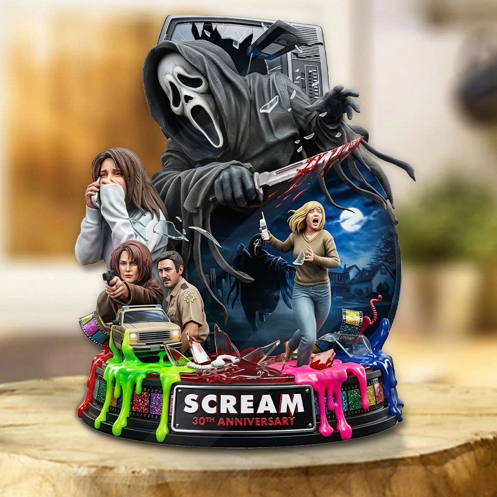 Scream 30th Anniversary Custom Shape Acrylic Plaque – TMTHU5968