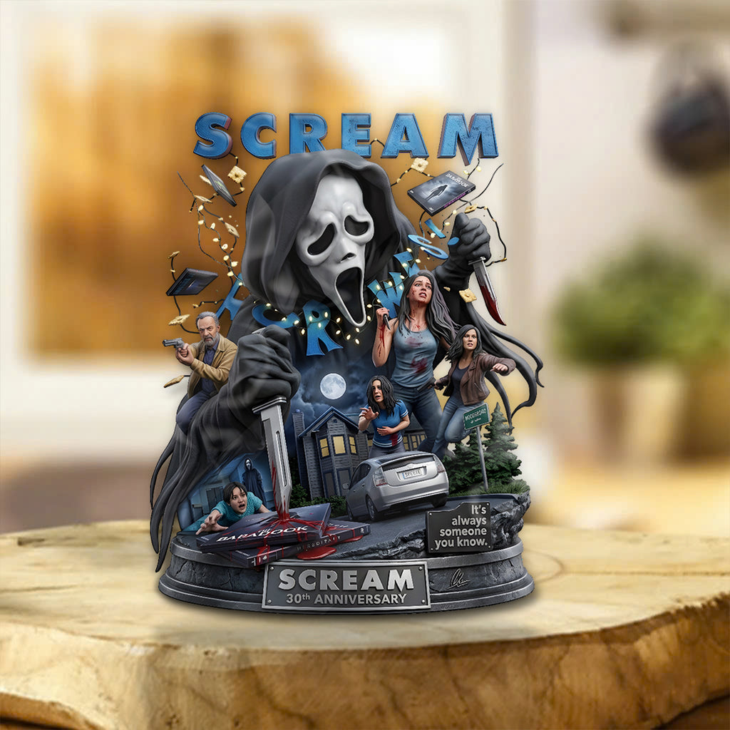 Scream 30th Anniversary Custom Shape Acrylic Plaque – TMTHU4730